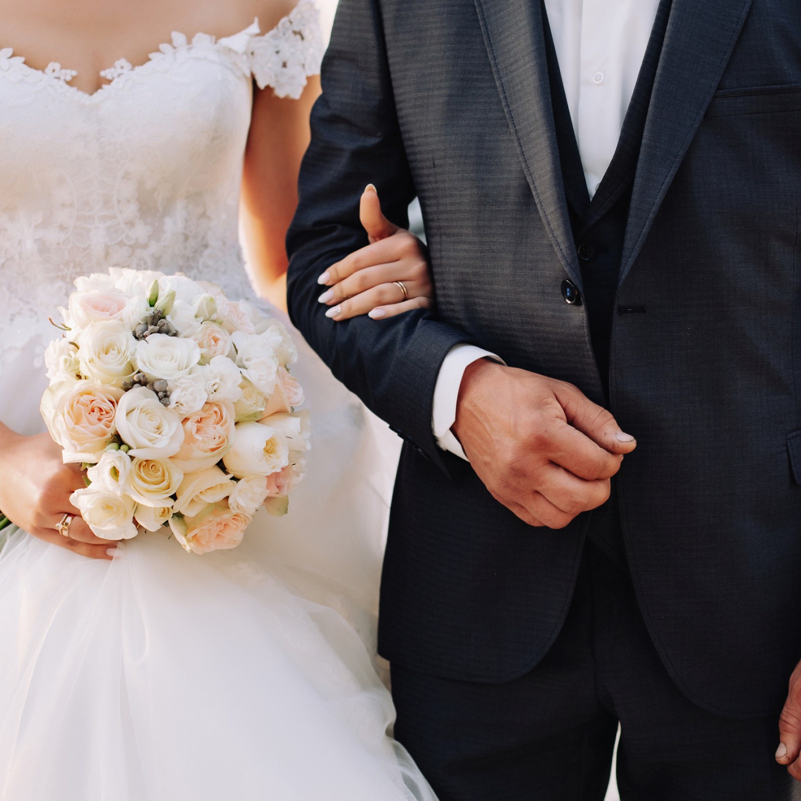 Wedding couple image representing wedding catering